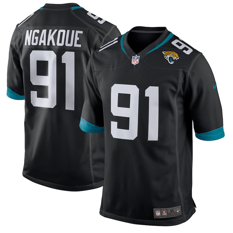 Men Jacksonville Jaguars #91 Yannick Ngakoue Nike Black New Game NFL Jersey->jacksonville jaguars->NFL Jersey